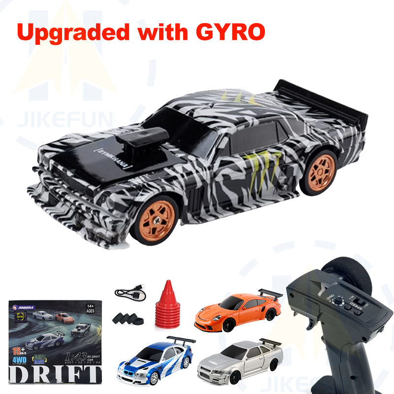 Rc Drift Car Kit - 업그레이드 된 자이로 1/43 RC 표류