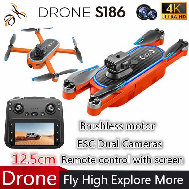 Drone Rc Foldable - 2025 S186 드론 전문가용 4K HD