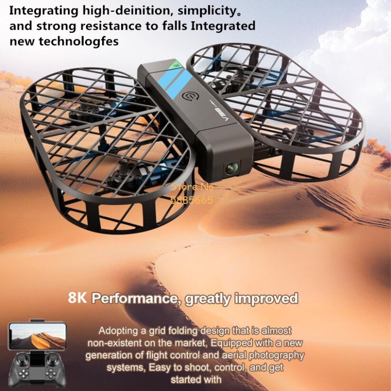Drone Rc Foldable - 8K HD 카메라 360 ° 보호