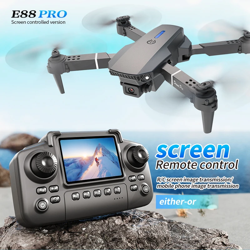 Drone Ae Rc - 전문 E88 프로 드론 스크린 8K