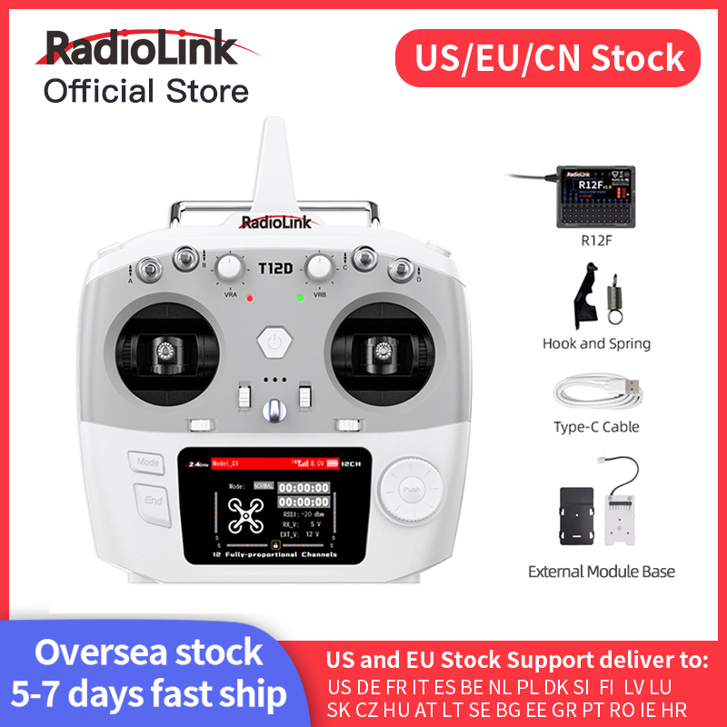 Drone Rc Kit - Radiolink T12D ELRS 12 채널 송신기,