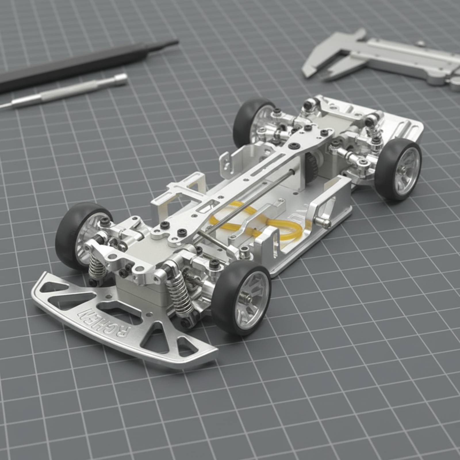Rc Drift Car Kit - 1/28 스케일 RC 자동차 섀시 조절