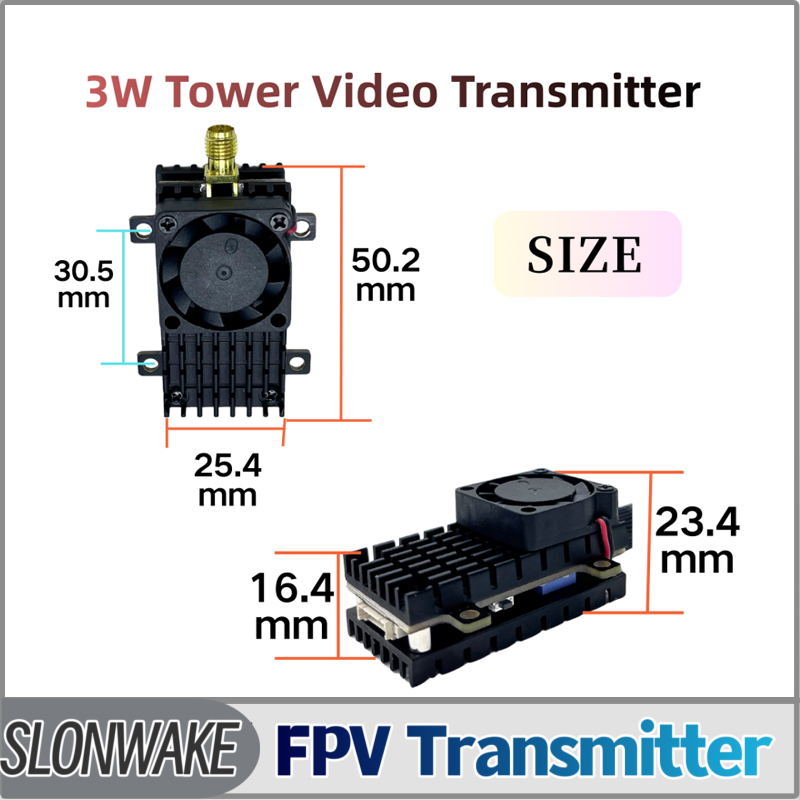 Drone Rc Remote - SLONWAKE 5.8G 3000mW 시뮬레이션 VTX FPV
