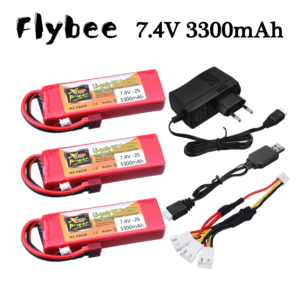 Lipo Battery Charger - Wltoys용 2S 7.4V 3300mAh Lipo 배터리