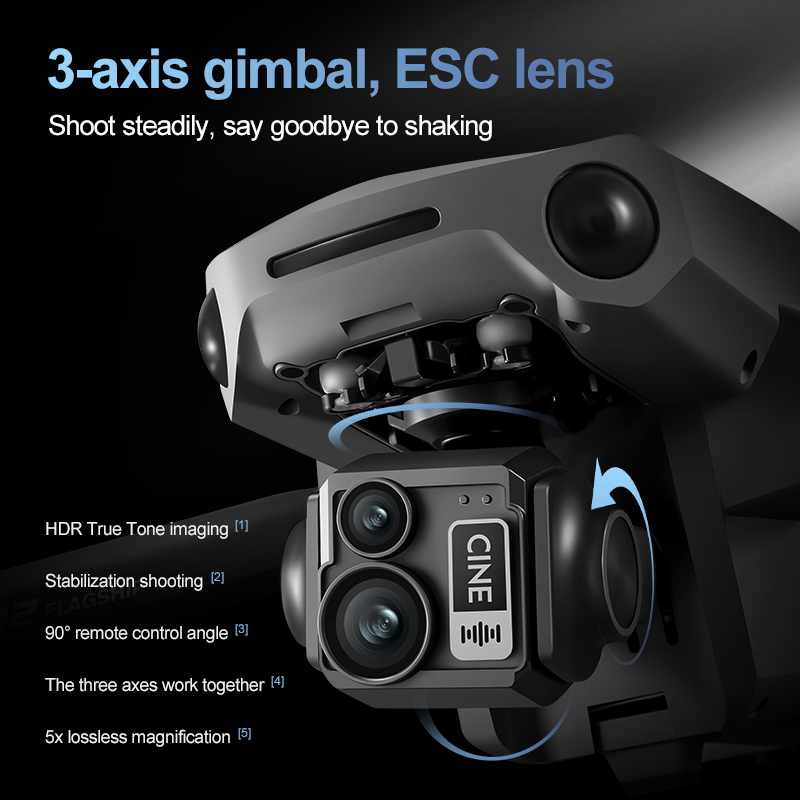 8K 3축 짐벌 브러시리스 7.2인치 터치스크린 FPV - Drone Ae Rc 리뷰 및 가격