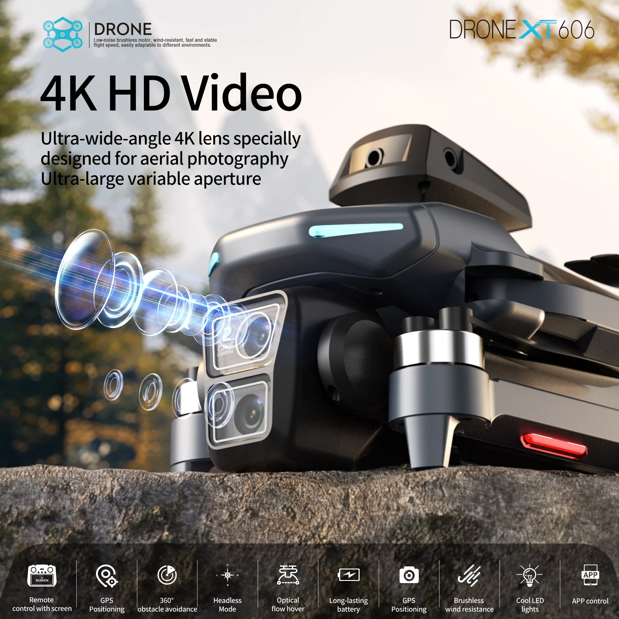 레노버 XT606 드론 프로페셔널 8K HD 카메라 5 - Drone E88Pro Rc 4K 리뷰 및 가격