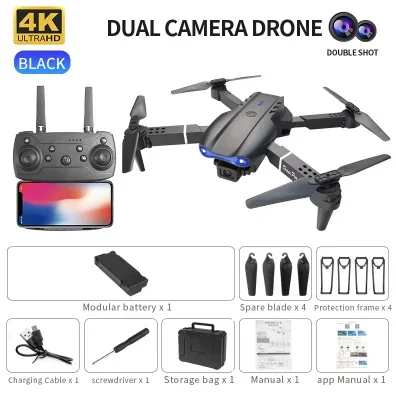 E99 K3 프로 4K 드론 접이식 듀얼 카메라 WIF - Drone Rc E99 Pro 리뷰 및 가격