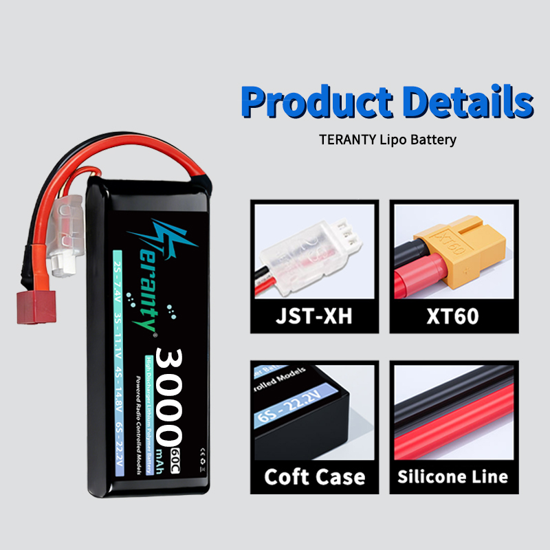 테란티 2S 3000mAh 리포 배터리 7.4V 60C - Drone Lipo Battery 리뷰 및 가격