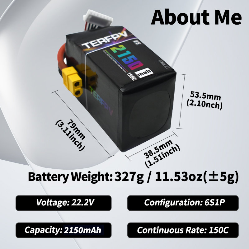 TERFPV Lipo 배터리 6S 22.2V 1300/ - Drone Lipo Battery 리뷰 및 가격