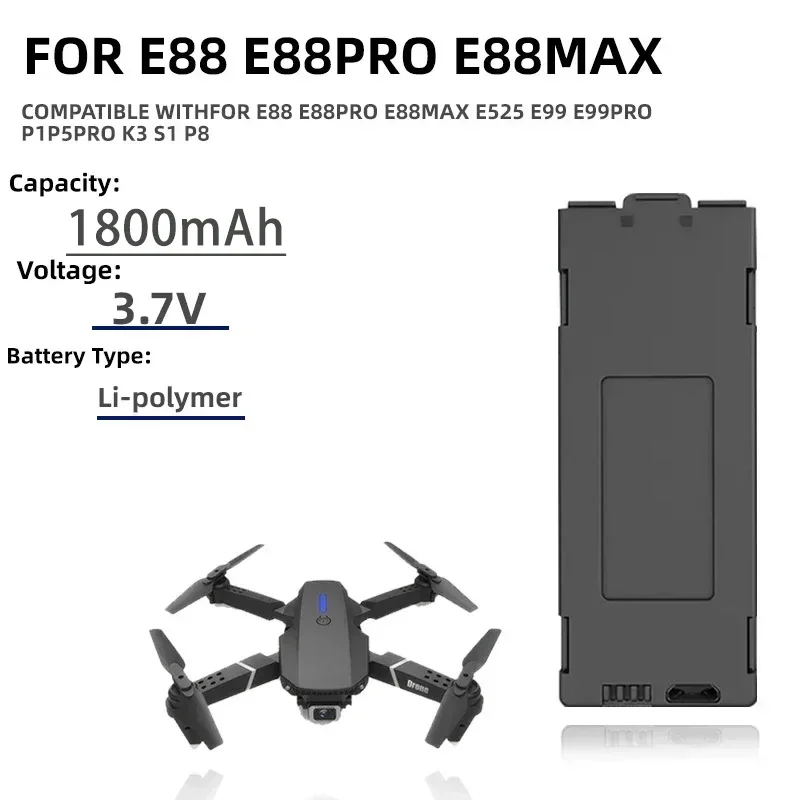 1-10pcs E99 프로 드론 배터리 P1 E525  - Drone Rc E99 Pro 리뷰 및 가격