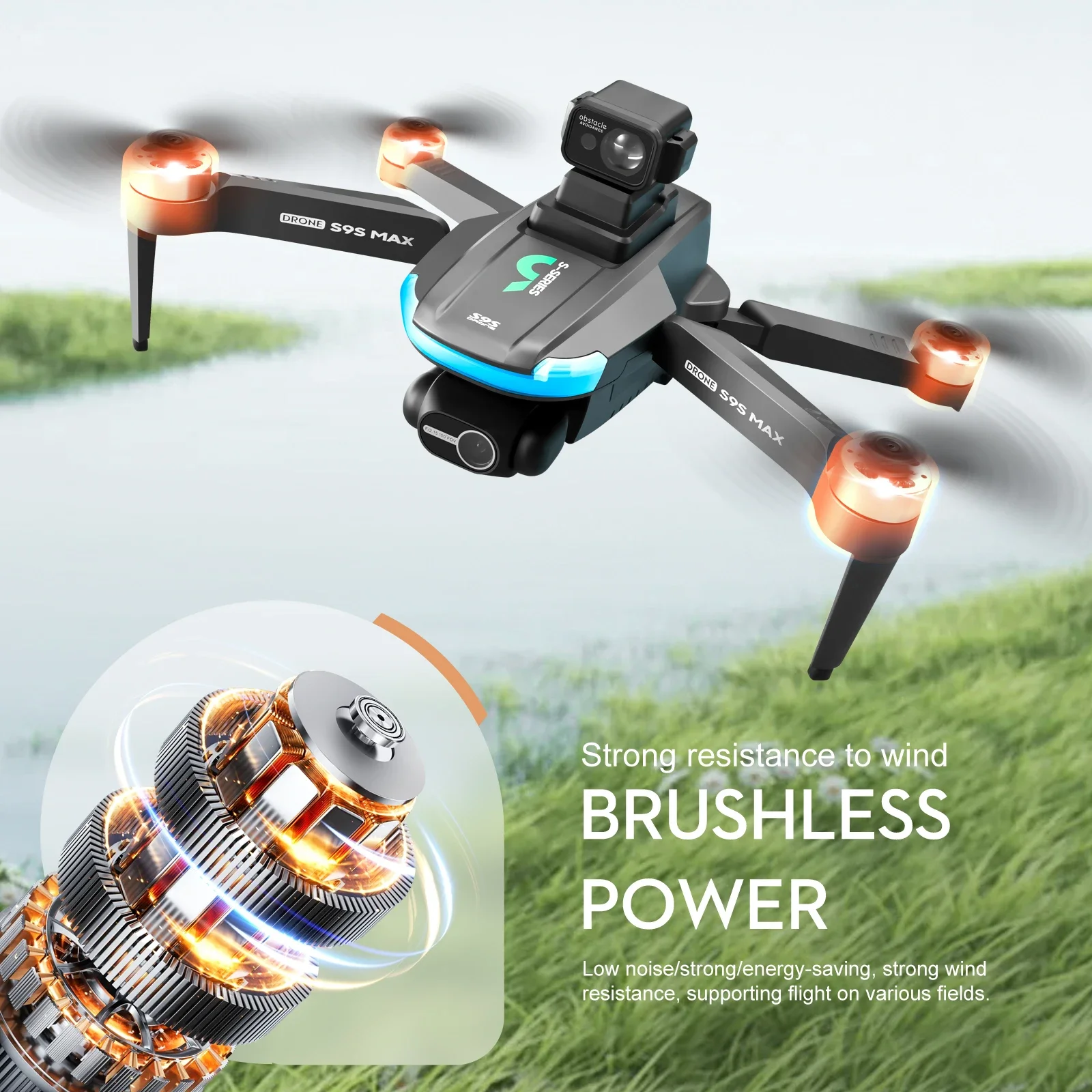 새로운 S9S MAX 미니 드론 4K 2축 PTZ HD - Rc Drone Uav 리뷰 및 가격