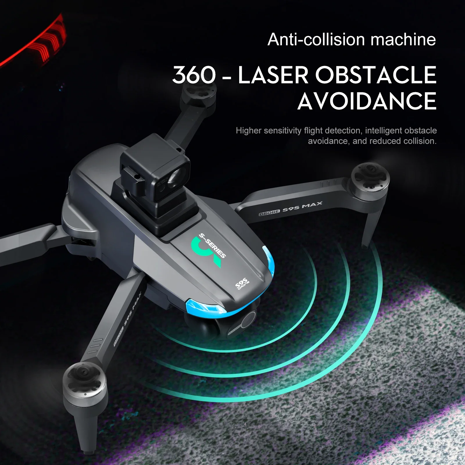 새로운 S9S MAX 미니 드론 4K 2축 PTZ HD - Rc Drone Uav 리뷰 및 가격