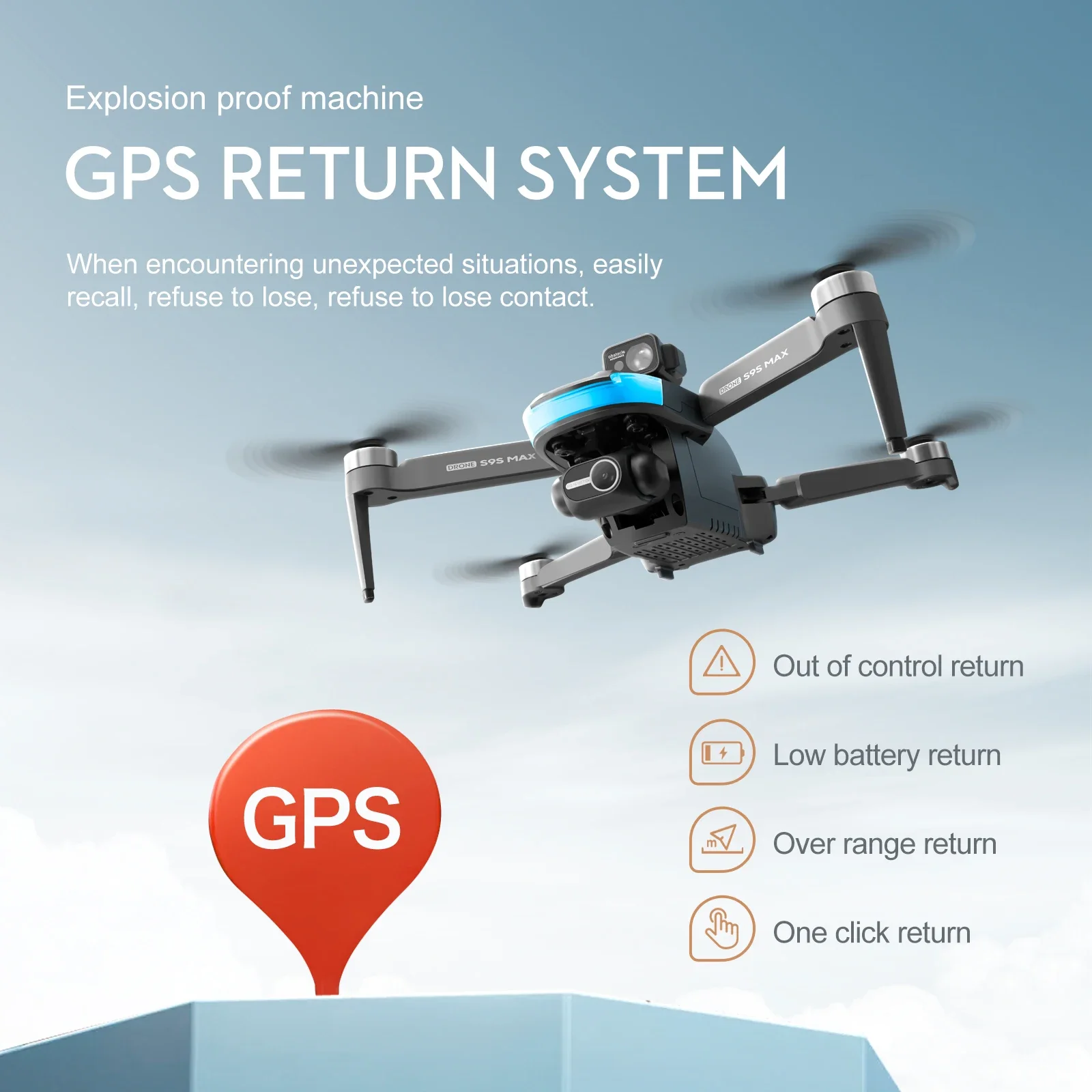 새로운 S9S MAX 미니 드론 4K 2축 PTZ HD - Rc Drone Uav 리뷰 및 가격