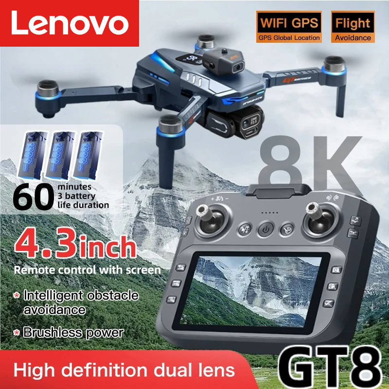 레노버 GT8 드론 8K 프로페셔널 듀얼 카메라 GPS - Drone E88Pro Rc 4K 리뷰 및 가격