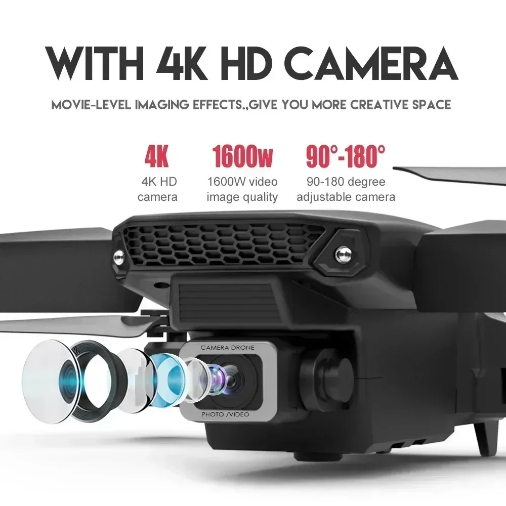 E88 프로 와이파이 FPV 드론, 광각 HD 4K 1 - Drone Rc Foldable 리뷰 및 가격
