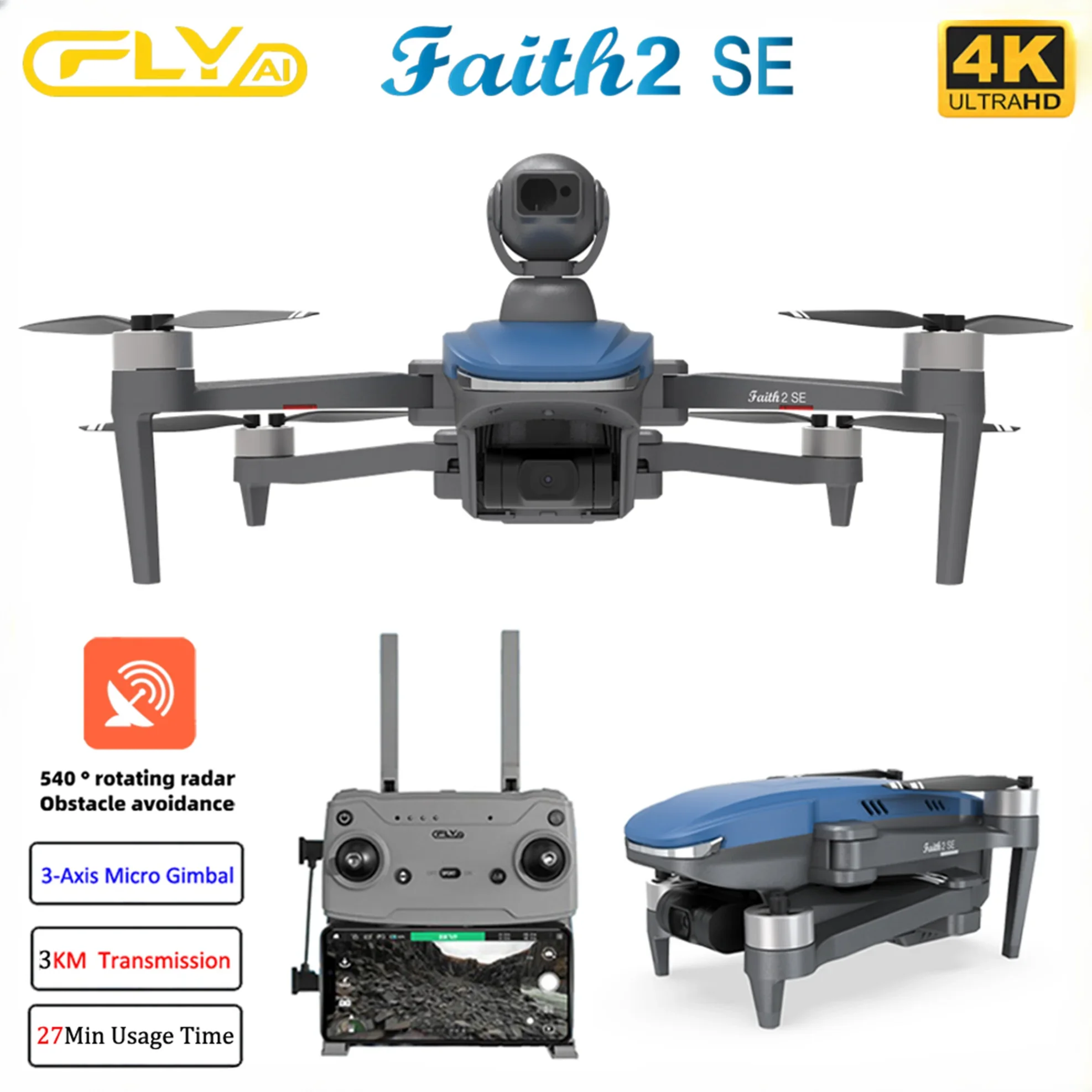 Faith 2 SE 540 탑재 °   장애물 회피 3 - Drone Vs Rc Helicopter 리뷰 및 가격
