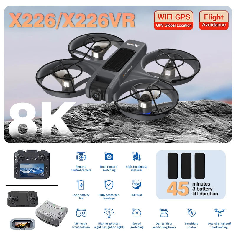 레노버 X226 X226VR RC 드론 8K HD 전문 - Drone Rc X226 리뷰 및 가격