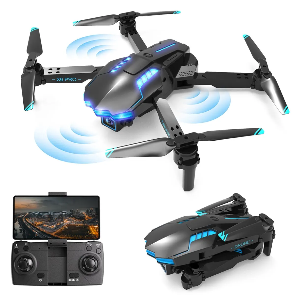 초보자를 위한 카메라가 장착된 KBDFA X6 PRO  - Drone E88Pro Rc 4K 리뷰 및 가격