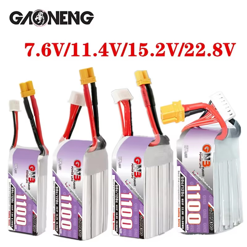 GNB 1100mAh 2S 3S 4S 6S 60C/12 - Drone Lipo Battery 리뷰 및 가격