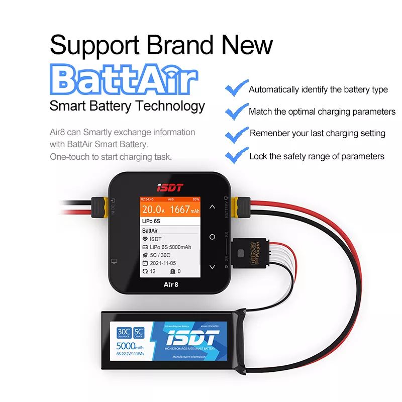 ISDT Air8 500W 20A 리포 밸런스 배터리  - Lipo Battery Charger 리뷰 및 가격