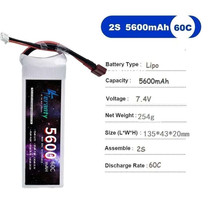 TERANTY 5600mAh 60C 2S 3S 4S 6 - Rc Drift Car Kit 리뷰 및 가격