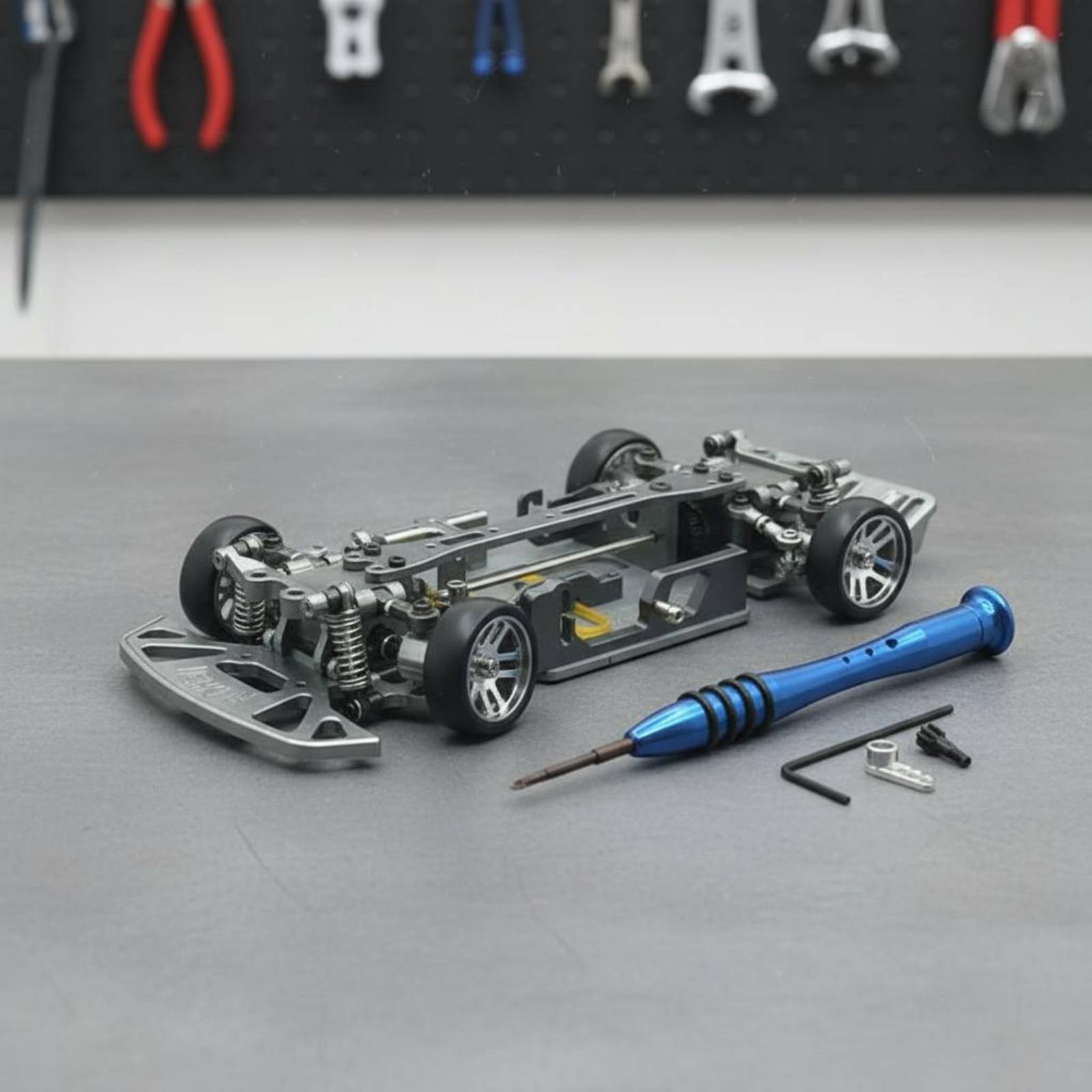 1/28 스케일 RC 자동차 섀시 조절 가능한 휠베이스 - Rc Drift Car Kit 리뷰 및 가격