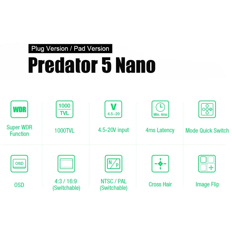 FOXEER Predator V5 Nano 1000TV - Drone Vs Rc Helicopter 리뷰 및 가격