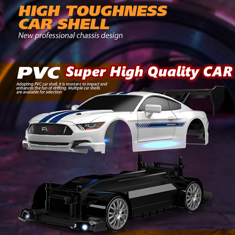 새로운 1:24 RC 드리프트 자동차, 머스탱 4WD  - Rc Drift Car Kit 리뷰 및 가격